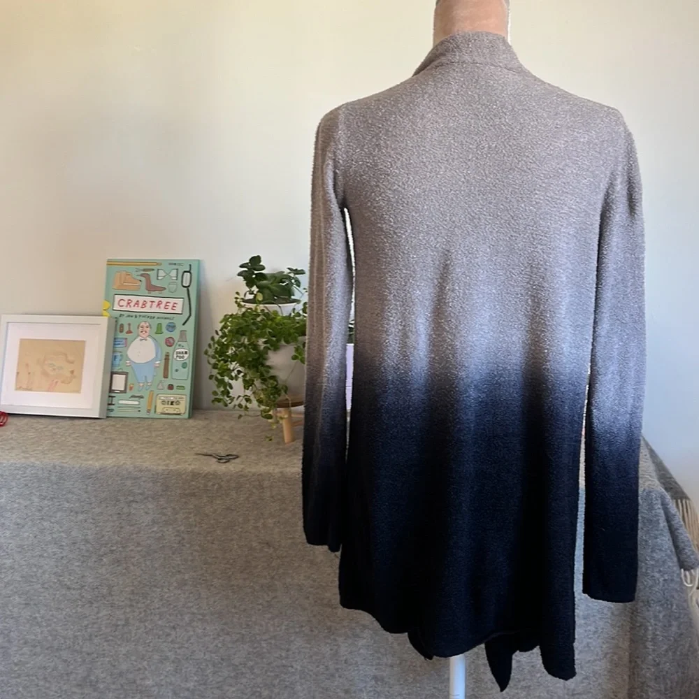 Barefoot Dreams Cozy Ombre Open Cardigan, Sz S/M - Picture 3 of 5